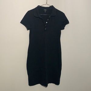 Talbots Black Polo Shirt Dress